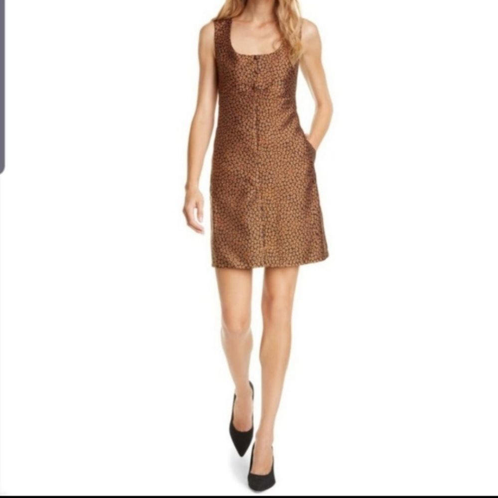 Kate Spade Flora Leopard jacquard dress sz 4